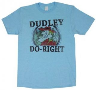 Dudley Do Right   Rocky And Bullwinkle Sheer T shirt Adult Small   Sky Blue at  Mens Clothing store Fashion T Shirts