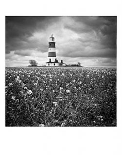 lighthouse, black and white print by paul cooklin