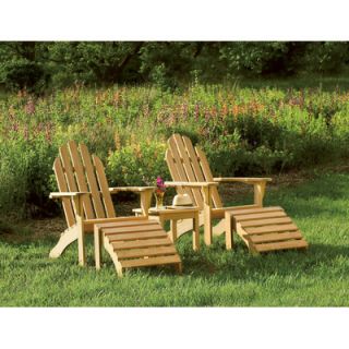 Oxford Garden Adirondack Chair and Footstool Set