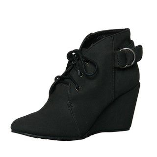 Coconuts by Matisse Women's 'Clooney' Black Wedge Booties FINAL SALE Coconuts by Matisse Booties