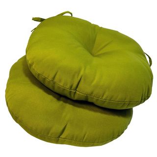 18 inch Round Outdoor Kiwi Bistro Chair Cushion (Set of 2) Outdoor Cushions & Pillows