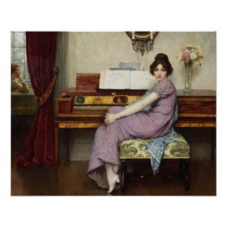 The Reluctant Pianist by William A. Breakspeare Print