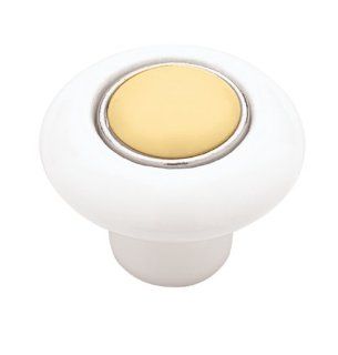 Liberty PBF430Y BTR C 38mm Ceramic Button Insert Cabinet Hardware Knob   Cabinet And Furniture Knobs  