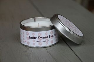 home sweet home candle by little red heart