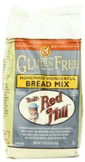 Bob's Red Mill Gluten Free Homemade Wonderful Bread Mix, 16 Ounce Packages (Pack of 4)  Almond Flour Bobs Red Mill  Grocery & Gourmet Food
