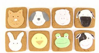 mini animal biscuits by little rose bakery