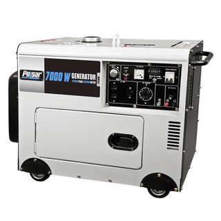 Pulsar Products 7,000 watt Diesel Powered Portable Generator with Electric Start Pulsar Portable Generators