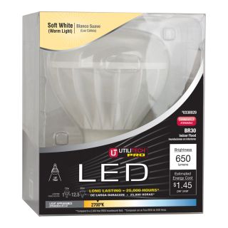 Utilitech 12.5 Watt (65W Equivalent) Soft White Decorative LED Light Bulb