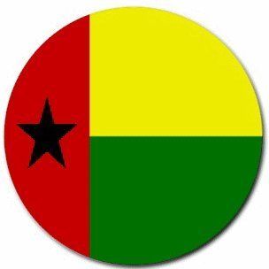 Guinea Bissau Flag Round Mouse Pad 