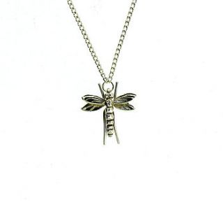 sterling silver dragonflly necklace by will bishop jewellery design