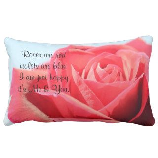 Roses are Red poem Throw Pillows