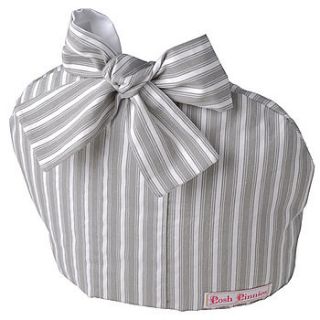 grey stripe tea cosy by posh pinnies