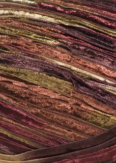 Crystal Palace   Party Ribbon Knitting Yarn   Chocolate Almonds (# 436)
