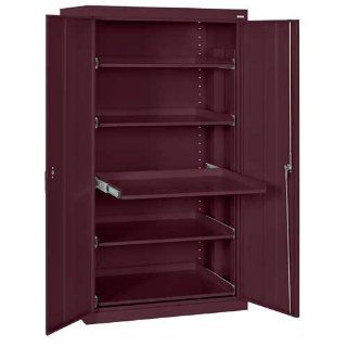 36" Storage Cabinet Color Burgundy  Modular Storage Systems 