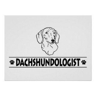 Funny Dachshund Dog Poster