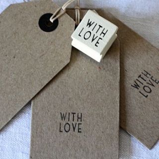 'with love' stamp and ink pad by the wedding of my dreams