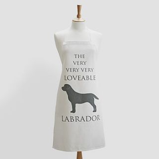 the loveable labrador apron by bottle green homes