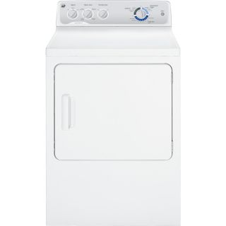 GE 6 cu ft Gas Dryer (White)
