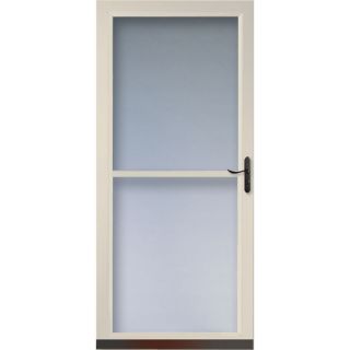 LARSON Almond Tradewinds Full View Tempered Glass Storm Door (Common 81 in x 32 in; Actual 80.71 in x 33.56 in)