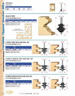 Timberline 440 28 Stile And Rail Concave Set   Router Bits  