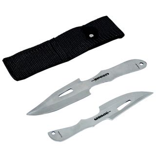 Defender Silver Stainless Steel Throwing Knives Defender Martial Arts, Tactical, & Collectible Knives