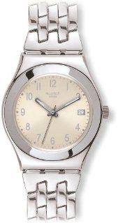 Swatch Women's YLS441G Stainless Steel Analog with Cream Dial Watch at  Women's Watch store.