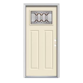 ReliaBilt Craftsman 1 Lite Prehung Inswing Steel Entry Door (Common 36 in x 80 in; Actual 37.5 in x 81.75 in)