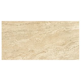 American Olean 8 Pack Cascata Crema Glazed Porcelain Floor Tile (Common 12 in x 24 in; Actual 11.62 in x 23.43 in)