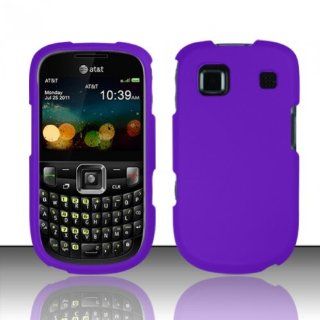 For ZTE Z431 (AT&T) Rubberized Cover   Purple Cell Phones & Accessories