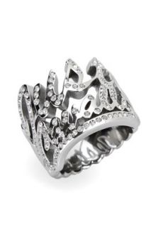 Just Cavalli SC1507010  Jewelry,Silver Tone Logo Ring, Fashion Jewelry Just Cavalli Rings Jewelry