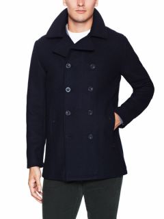 Double Breasted Peacoat by Fred Perry