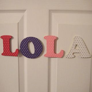 individual small hand painted letter by little pom