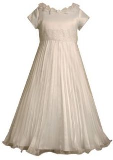 Bonnie Jean Girls 7 16 Communion Dress, White, 7 Clothing