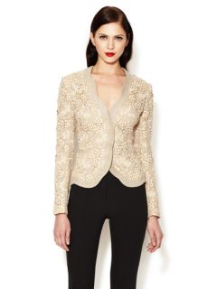 Floral Embroidered Cotton Jacket by Valentino