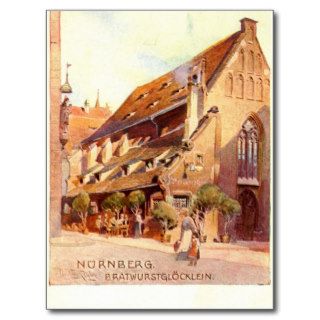 Bratwurstglöcklein, Nürnberg Germany 1910 Vintage Postcards