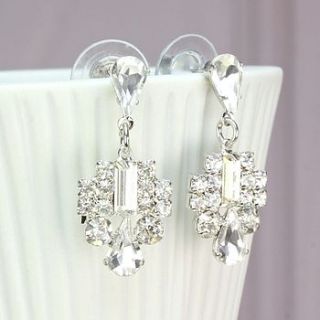 crystal stone dangle earrings by lisa angel
