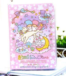 2013 ~ 2014 Sanrio Little Twin Stars Academic Diary Monthly Weekly Yearly Schedule Planner Calendar Book Plastic Cover  Daily Appointment Books And Planners 