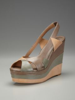 High Heel Wedge Sandal by Modern Vintage