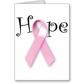 Pink Ribbon Hope Greeting Cards