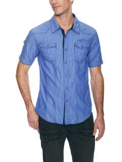 Printed Woven Cotton Sport Shirt  by Rogue
