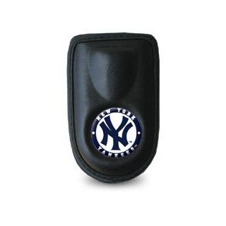 Samsung SGH A436 / SGH A437 / SGH A517 / SGH A736 / SGH A737 Premium Quality Cell Phone Pouch Case   Includes TWO Bonus Charm Holders   New York Yankees   Oficially MLB Licensed Electronics