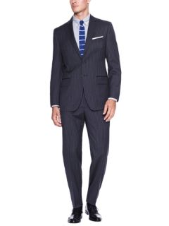 Double Pinstripe Suit by Joseph Abboud