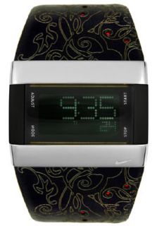 Nike WC0033 004  Watches,Womens Merge Transit Multi Function Black Leather, Chronograph Nike Quartz Watches
