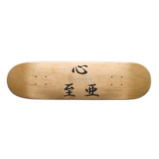 Cynthia ⇒ 【心至亜】 / Kanji name gifts Custom Skate Board