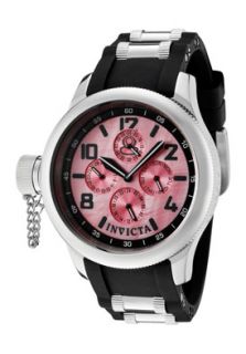 Invicta 1811  Watches,Womens Russian Diver Special Edition Chrono Black Polyurethane & SS, Chronograph Invicta Quartz Watches