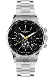 JACQUES LEMANS U 32E  Watches,Mens UEFA Champions League Chronograph U 32E Stainless Steel, Chronograph JACQUES LEMANS Quartz Watches