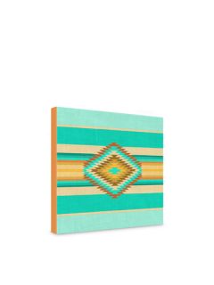 Bianca Green Fiesta Teal Gallery Wrapped Canvas by DENY Designs