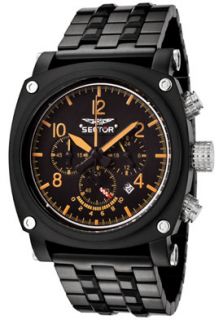 Sector R3273907125  Watches,Mens Compass Retro Chronograph Black Ion Plated Stainless Steel, Casual Sector Quartz Watches