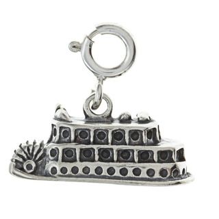 Sterling Silver Riverboat Charm Silver Charms