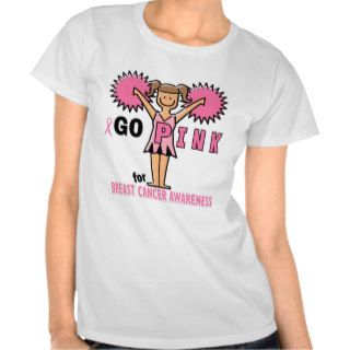 Cheerleader for Breast Cancer Awareness Tee Shirts